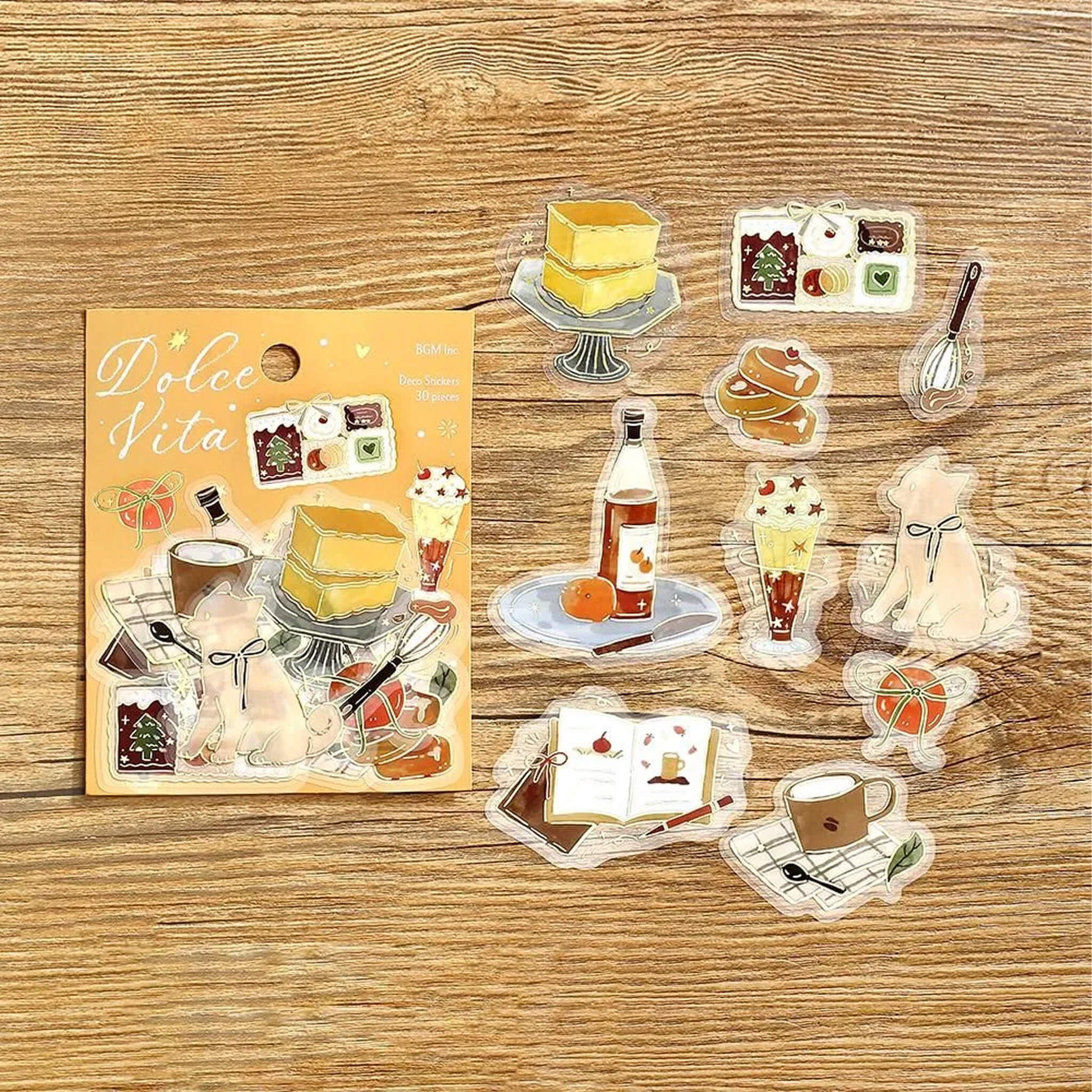 BGM Foil Clear Flake Sticker Dolce Vita - Sweet Recipe - Flake Stickers