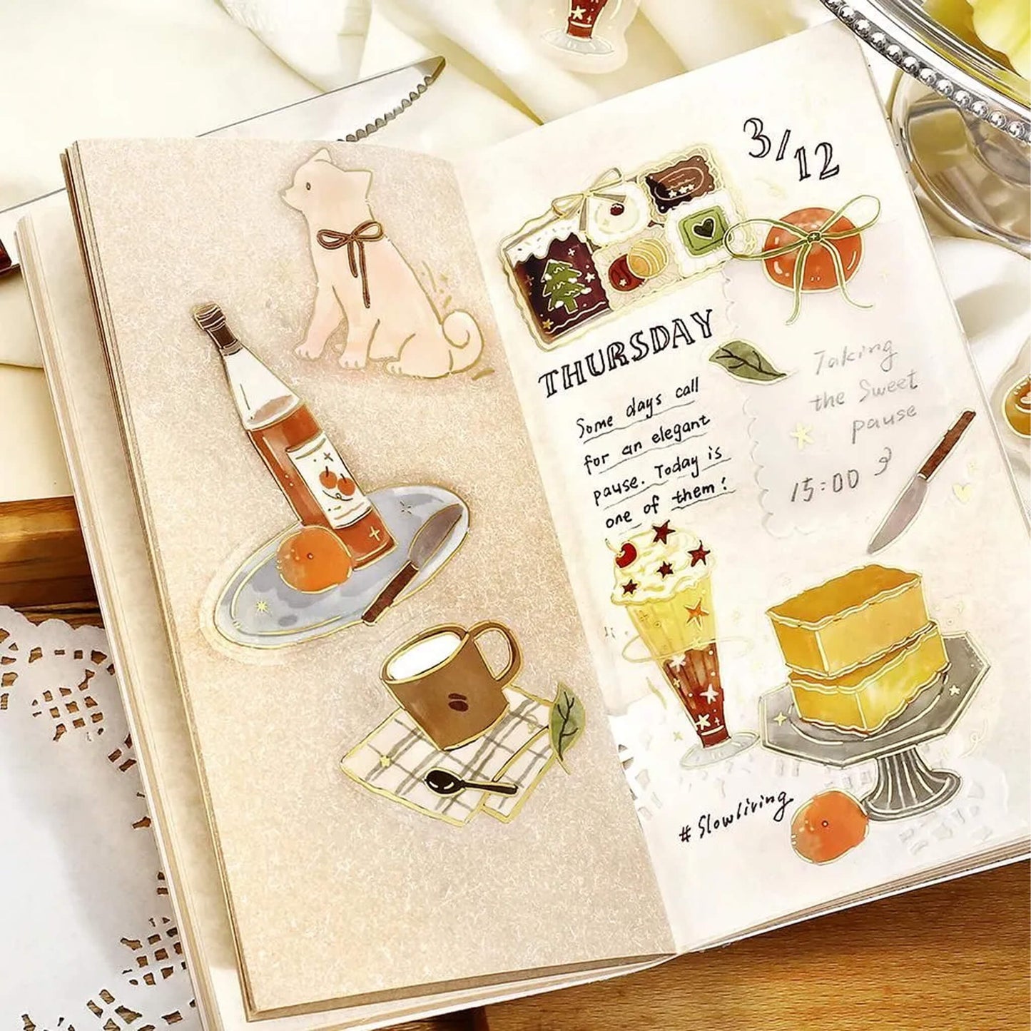 BGM Foil Clear Flake Sticker Dolce Vita - Sweet Recipe - Flake Stickers