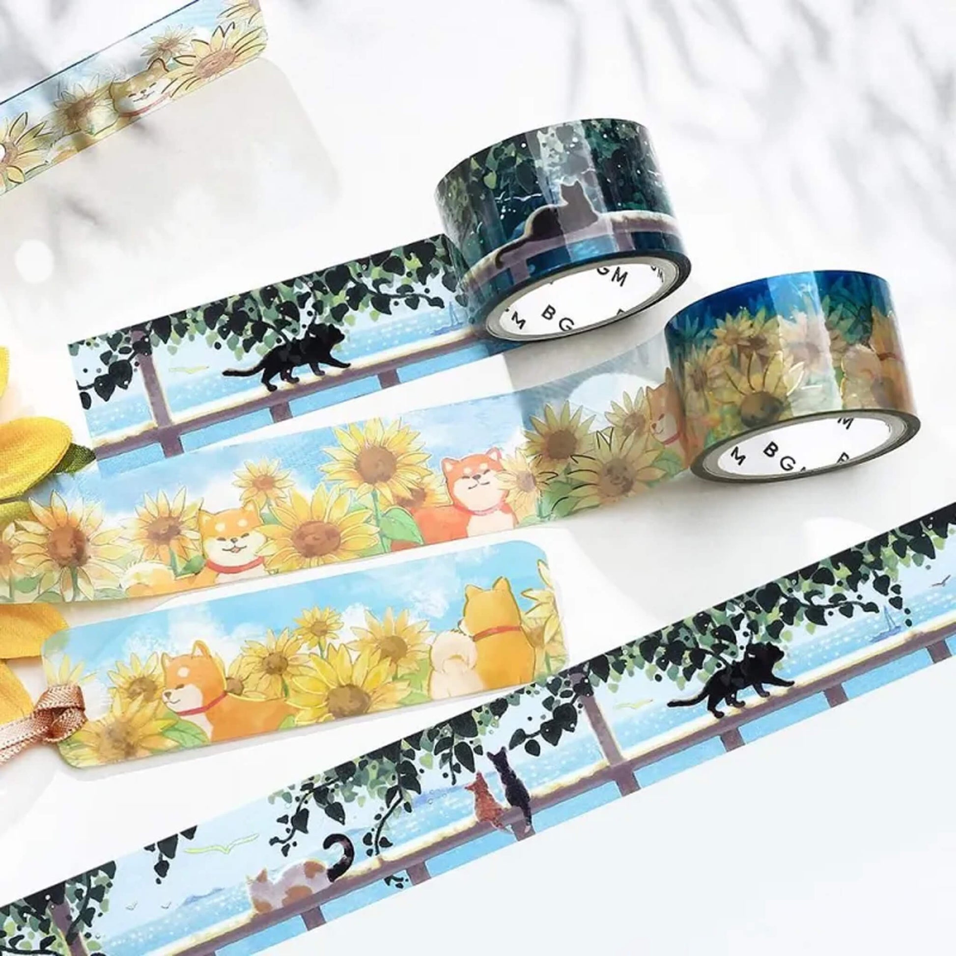 BGM Foil Clear Tape 2025 Summer Limited - Cat Under the Pergola - PET Film Tapes