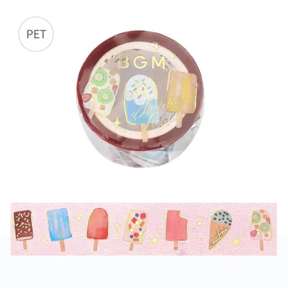BGM Foil Clear Tape 2025 Summer Limited - Ice Cream - PET Film Tapes