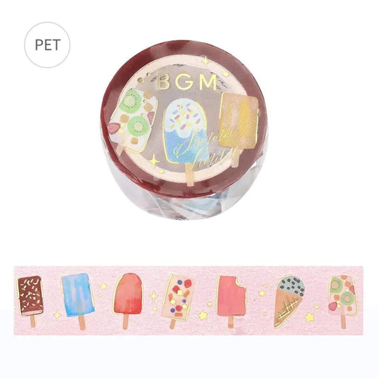 BGM Foil Clear Tape 2025 Summer Limited - Ice Cream - PET Film Tapes