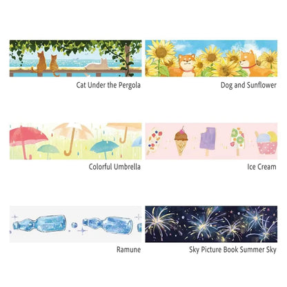 BGM Foil Clear Tape 2025 Summer Limited - Ice Cream - PET Film Tapes