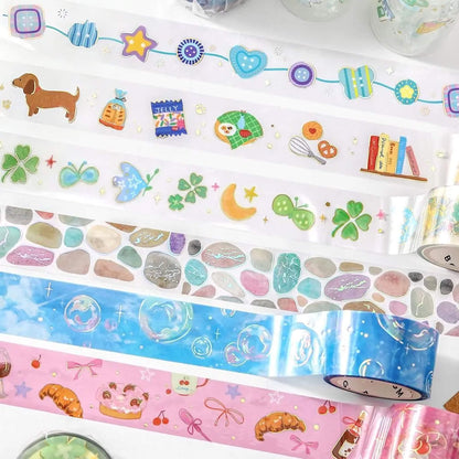 BGM Foil Clear Tape - Colorful Button - PET Film Tapes