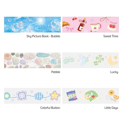 BGM Foil Clear Tape - Colorful Button - PET Film Tapes
