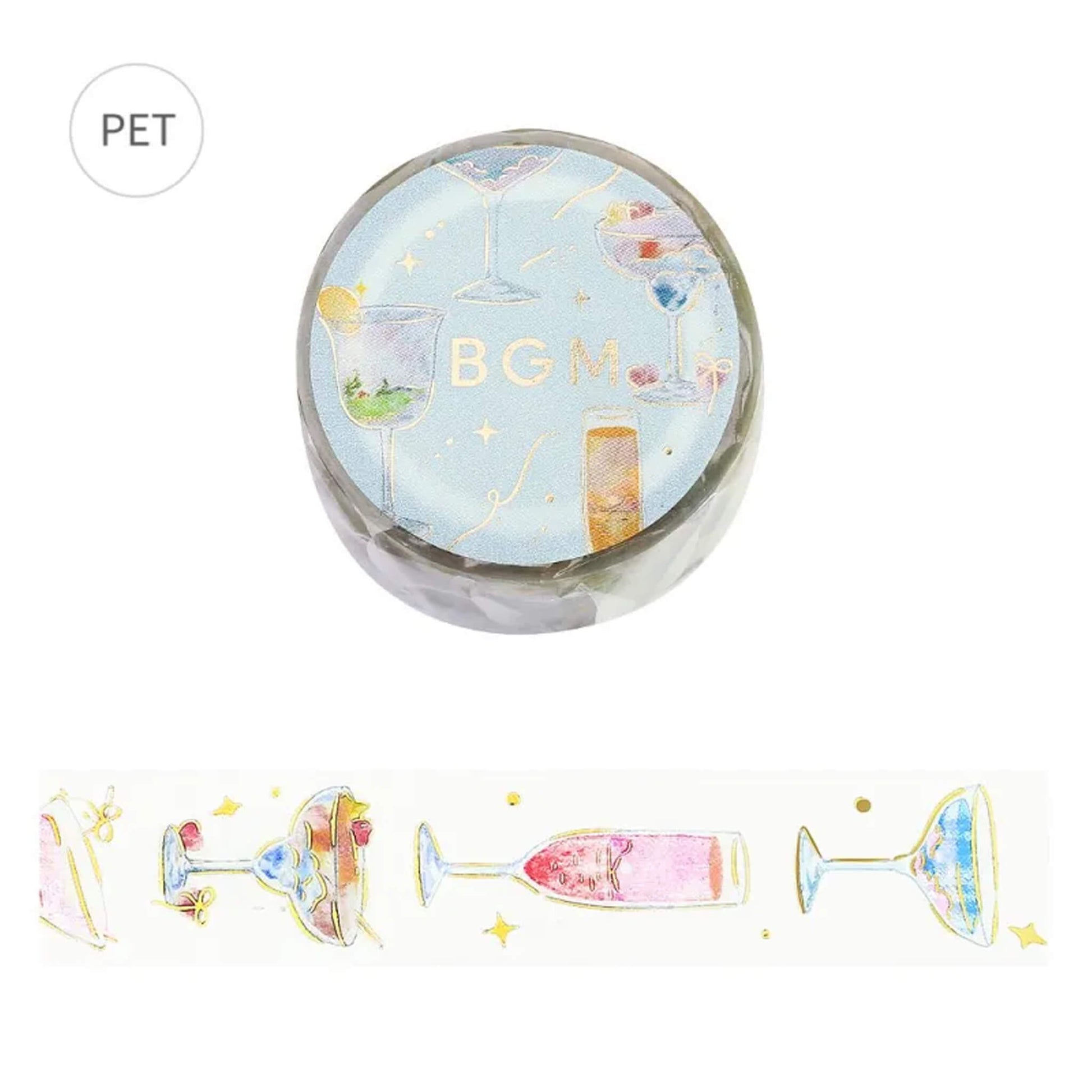 BGM Foil Clear Tape - Sky Cocktails - PET Film Tapes