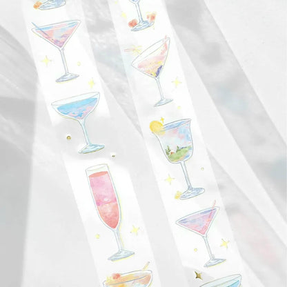 BGM Foil Clear Tape - Sky Cocktails - PET Film Tapes