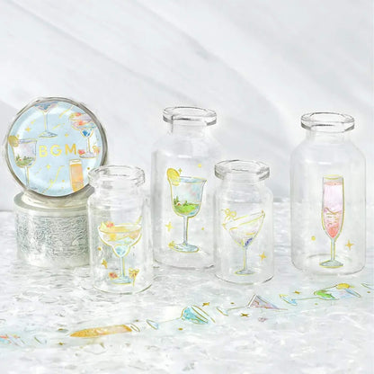BGM Foil Clear Tape - Sky Cocktails - PET Film Tapes