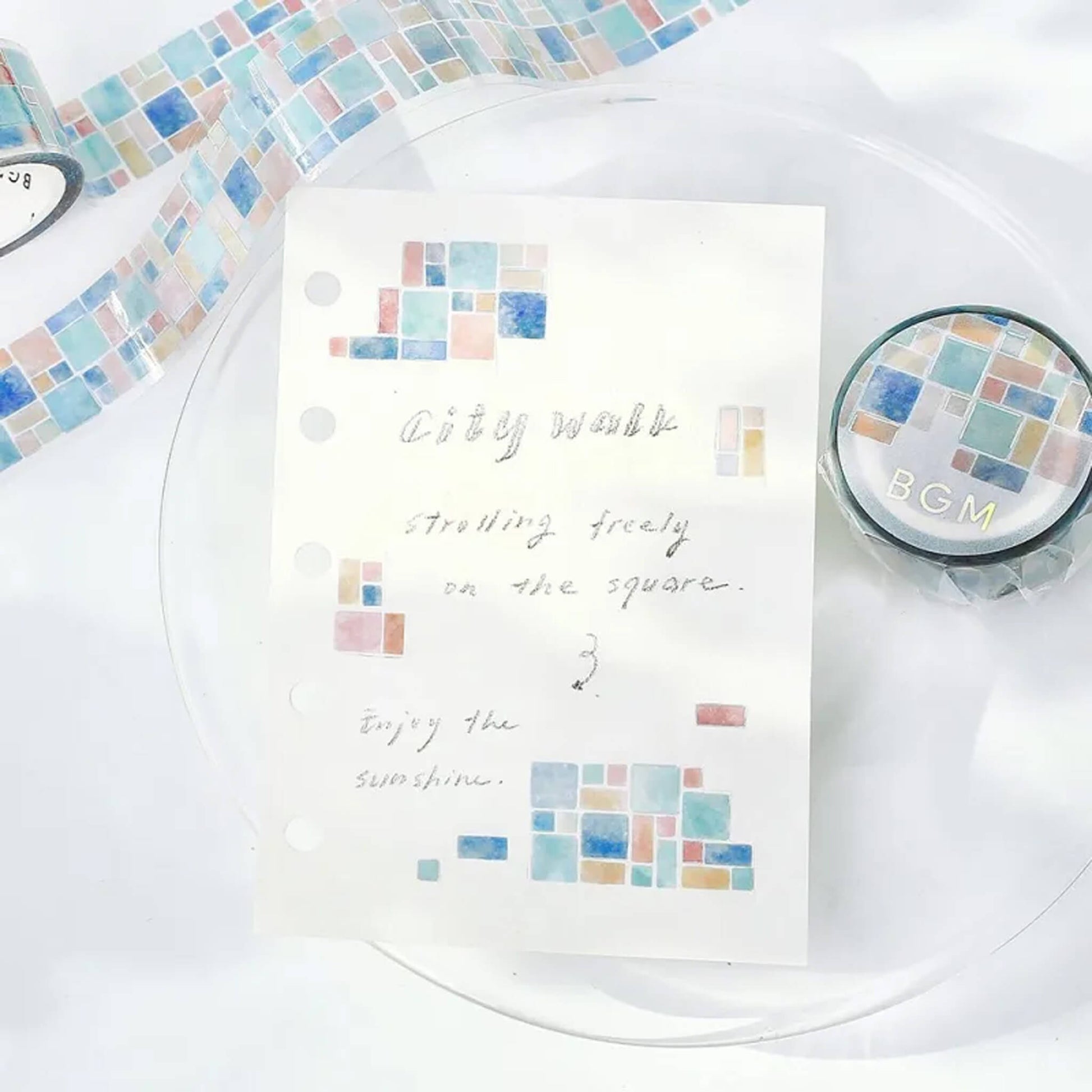 BGM Foil Clear Tape - Tile Patterns - PET Film Tapes