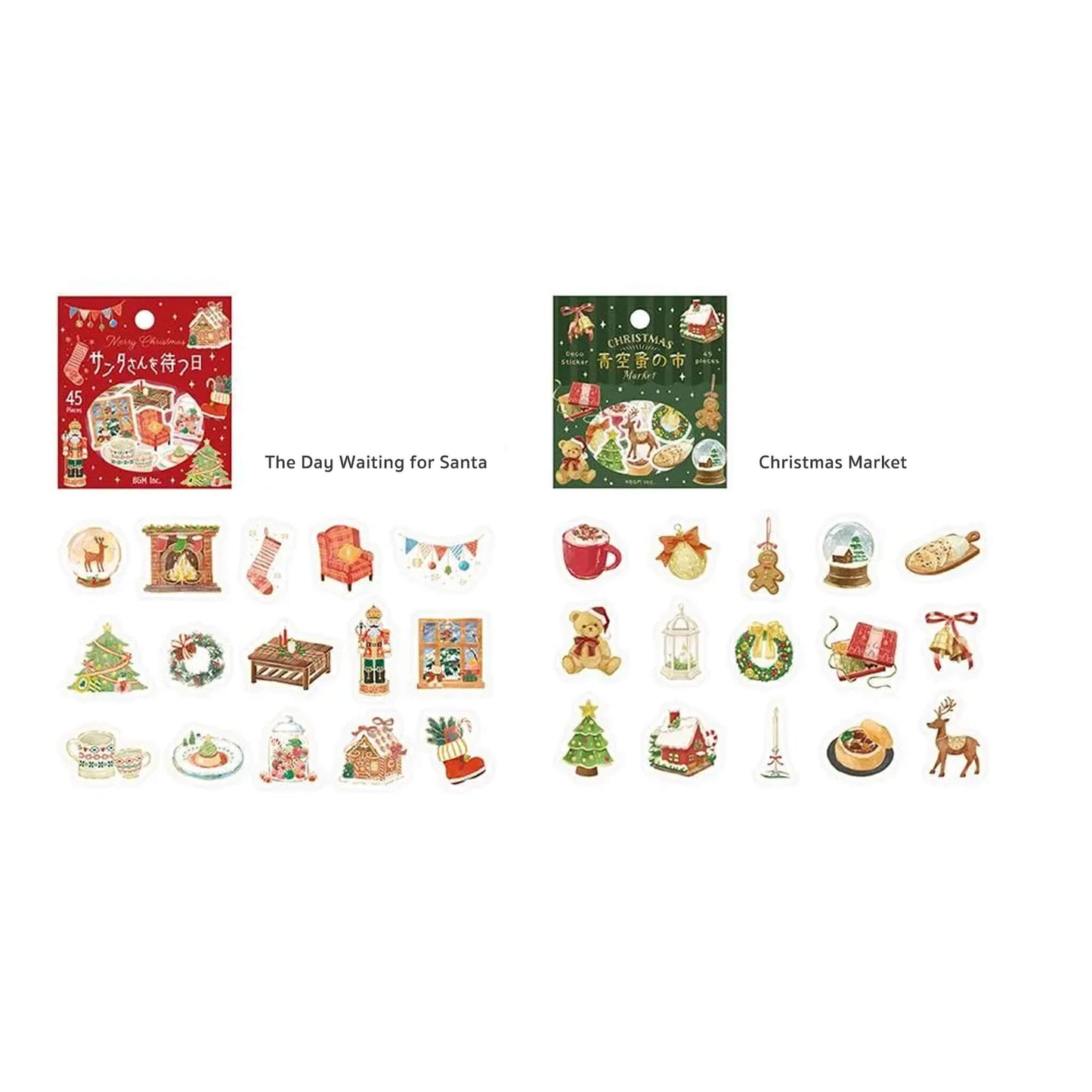 BGM Foil Flake Sticker 2025 Christmas Limited - The Day Waiting for Santa - Flake Stickers