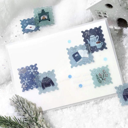 BGM Foil Flake Sticker 2025 Winter Limited - Post Office · Winter Letter - Flake Stickers