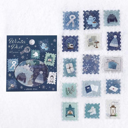 BGM Foil Flake Sticker 2025 Winter Limited - Post Office · Winter Letter - Flake Stickers
