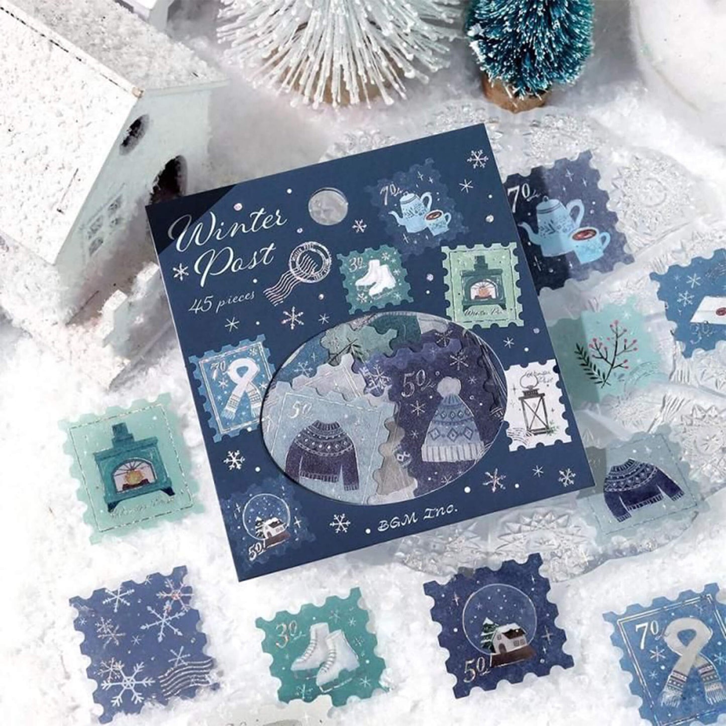 BGM Foil Flake Sticker 2025 Winter Limited - Post Office · Winter Letter - Flake Stickers