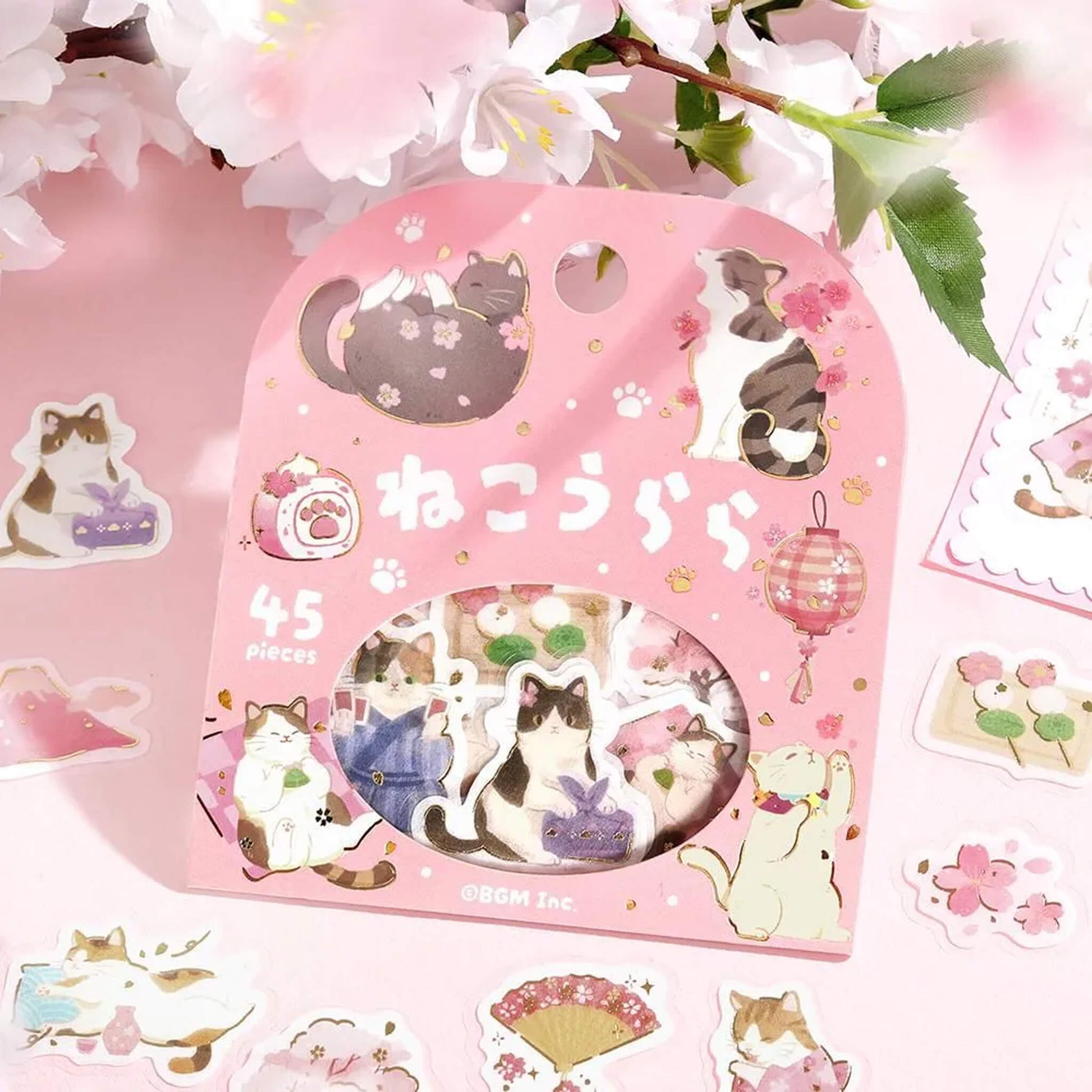 BGM Foil Flake Sticker 2026 Sakura Limited - Neko Urara - Flake Stickers