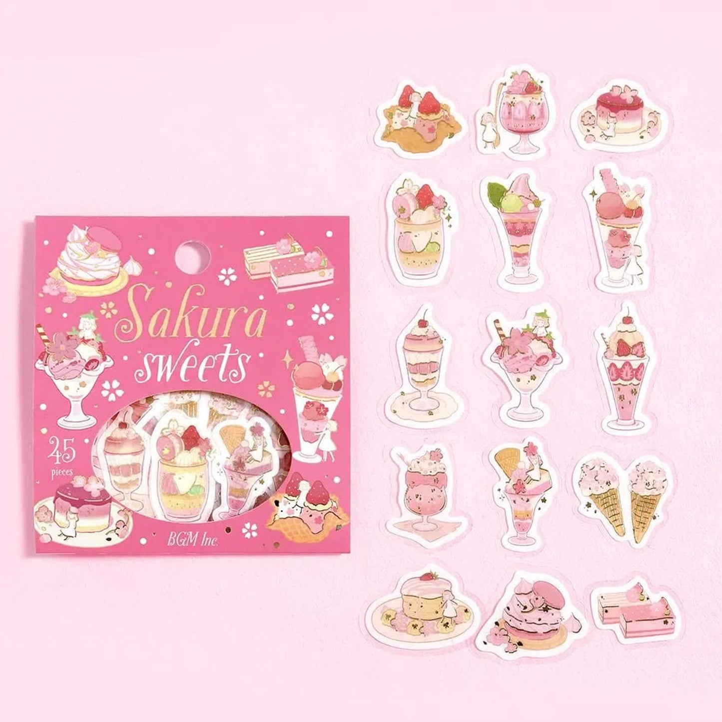 BGM Foil Flake Sticker 2026 Sakura Limited - Sakura Sweets - Flake Stickers