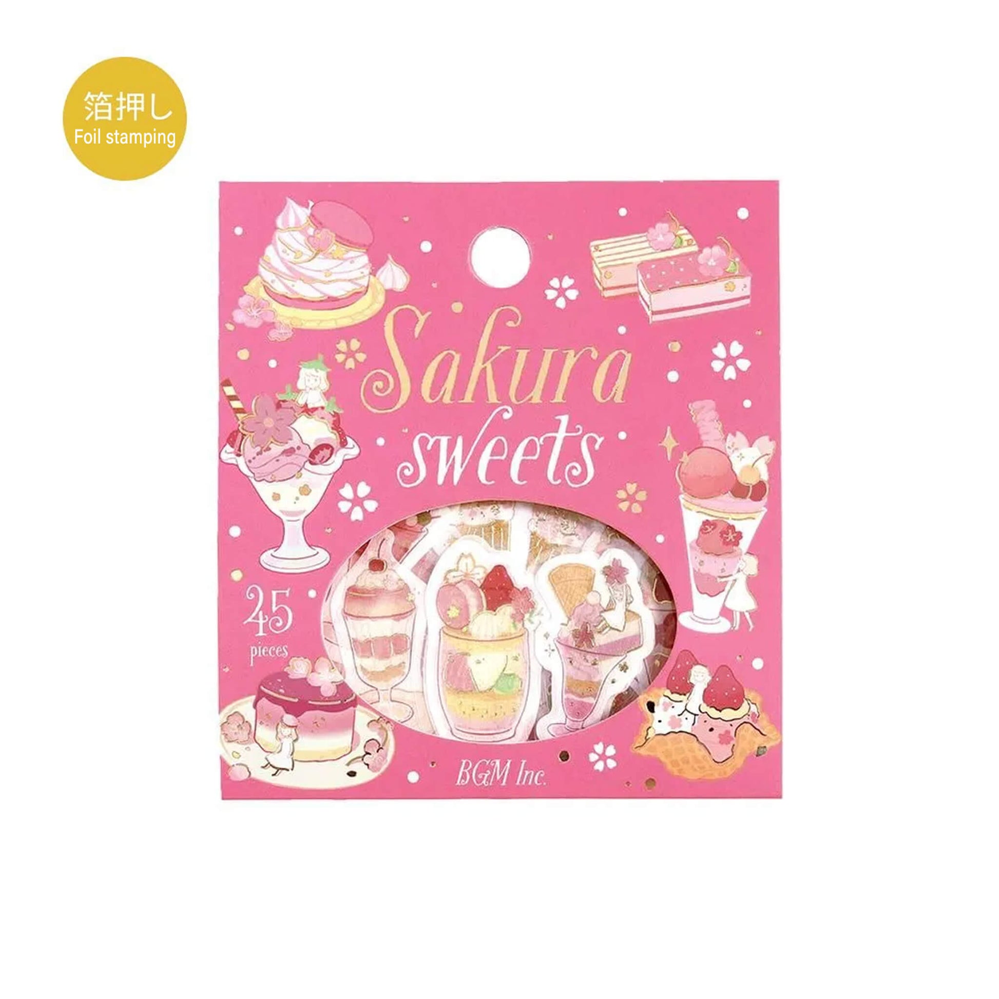 BGM Foil Flake Sticker 2026 Sakura Limited - Sakura Sweets - Flake Stickers