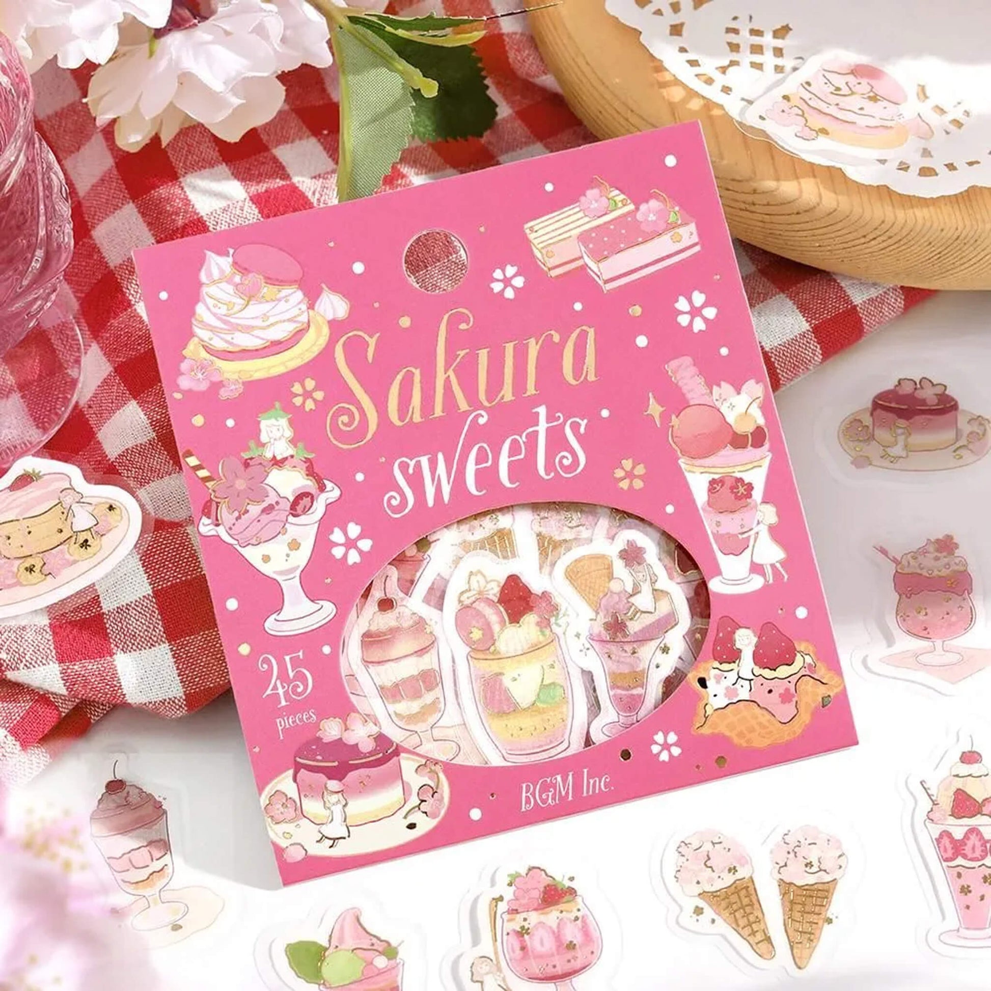 BGM Foil Flake Sticker 2026 Sakura Limited - Sakura Sweets - Flake Stickers