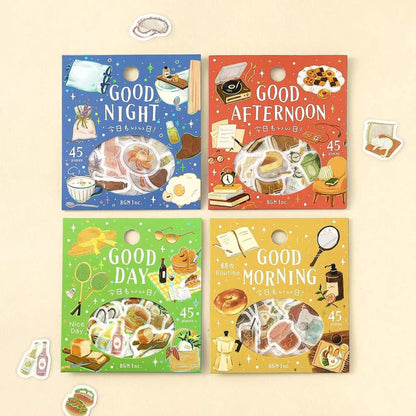 BGM Foil Flake Sticker Another Lovely Day - Good Afternoon - Flake Stickers