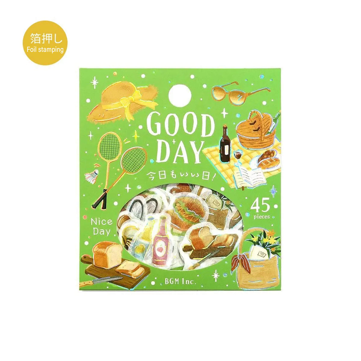 BGM Foil Flake Sticker Another Lovely Day - Good Day - Flake Stickers