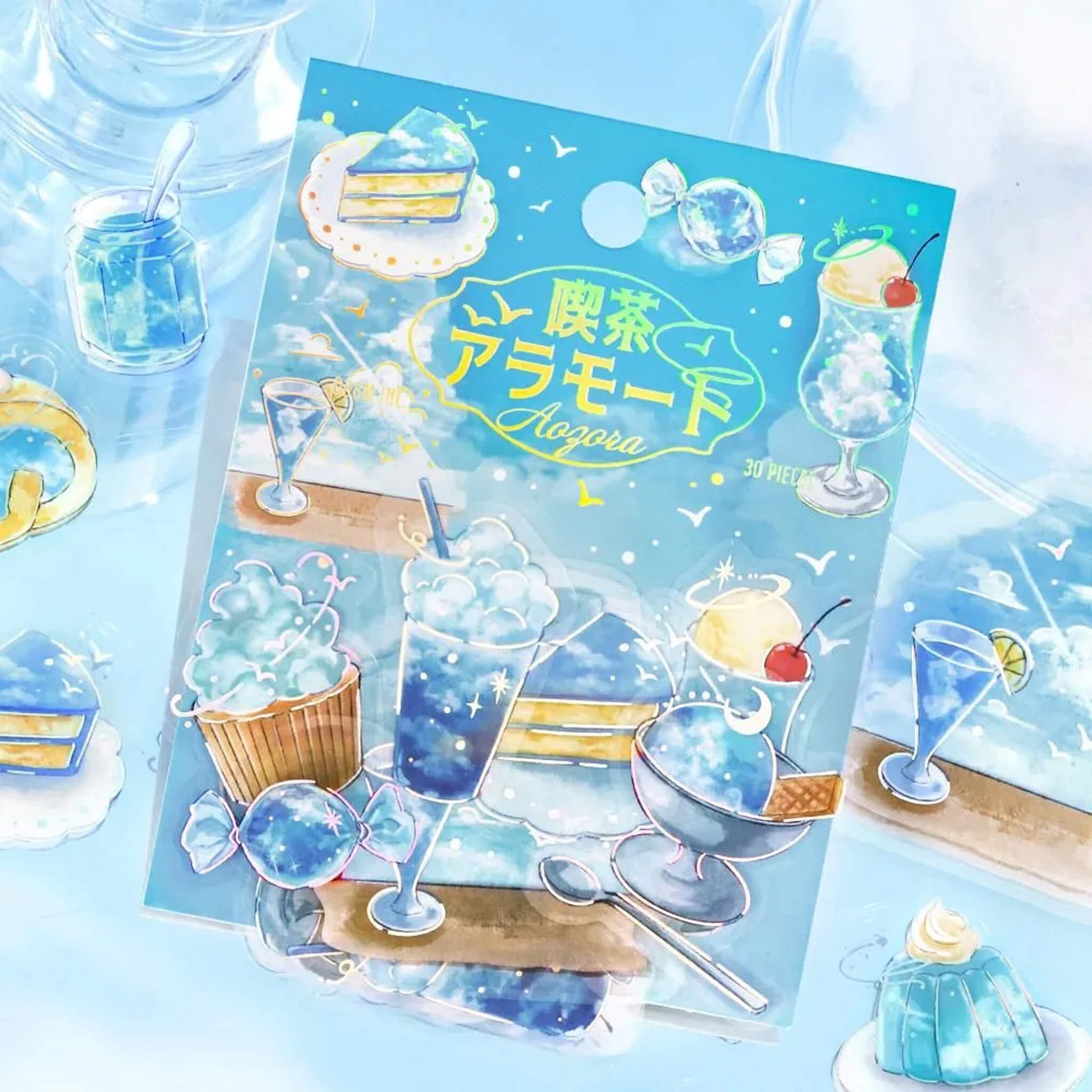 BGM Foil Flake Sticker Kissaten à la Mode - Blue Sky - Flake Stickers