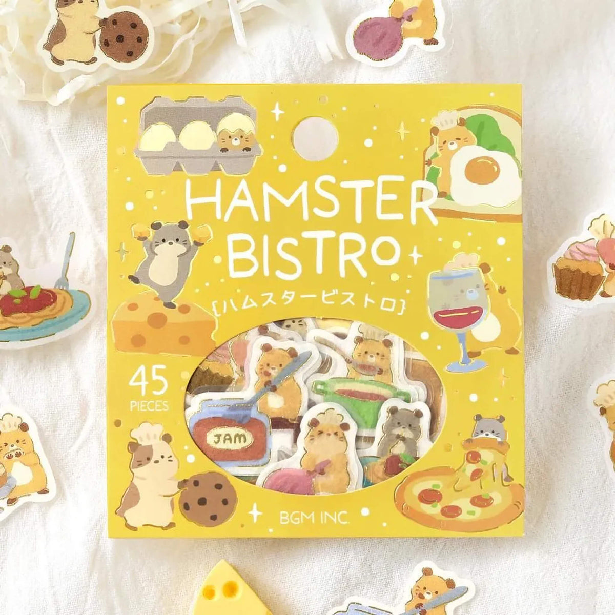 BGM Foil Flake Sticker Narikiri Animal - Hamster Bistro - Flake Stickers