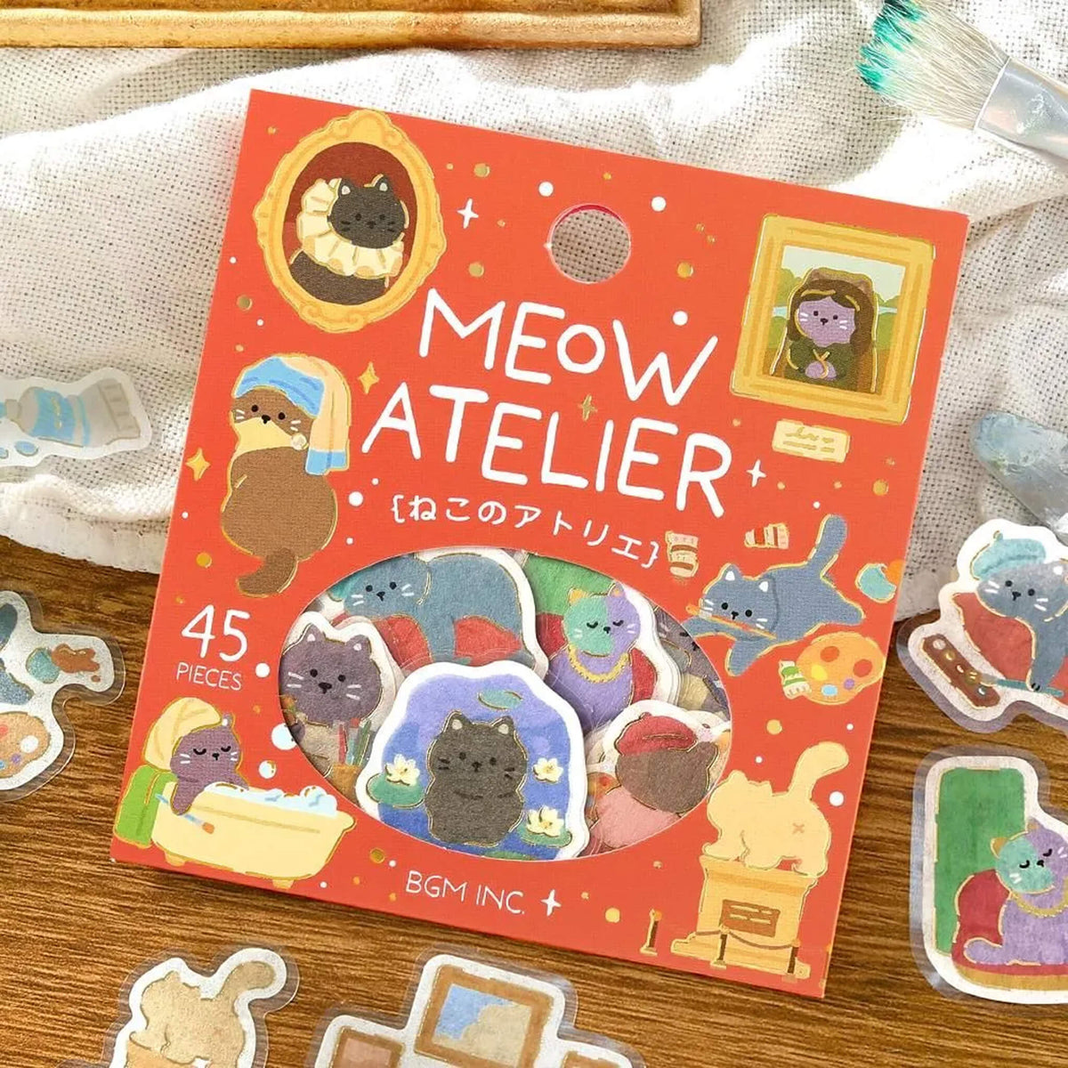 BGM Foil Flake Sticker Narikiri Animal - Meow Atelier - Flake Stickers
