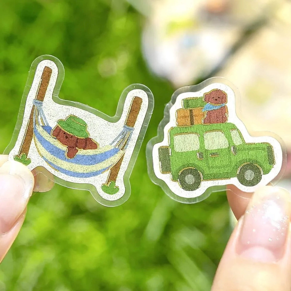 BGM Foil Flake Sticker Narikiri Animal - Puppy Explorers - Flake Stickers