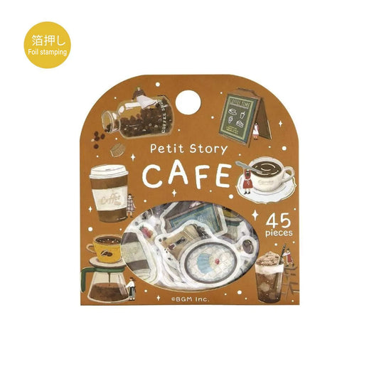 BGM Foil Flake Sticker Petit Story - Café - Flake Stickers
