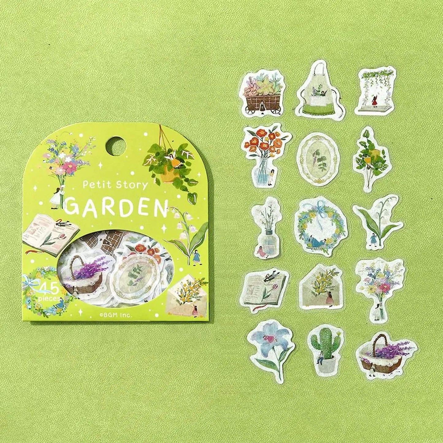 BGM Foil Flake Sticker Petit Story - Garden - Flake Stickers