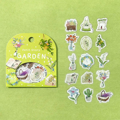 BGM Foil Flake Sticker Petit Story - Garden - Flake Stickers