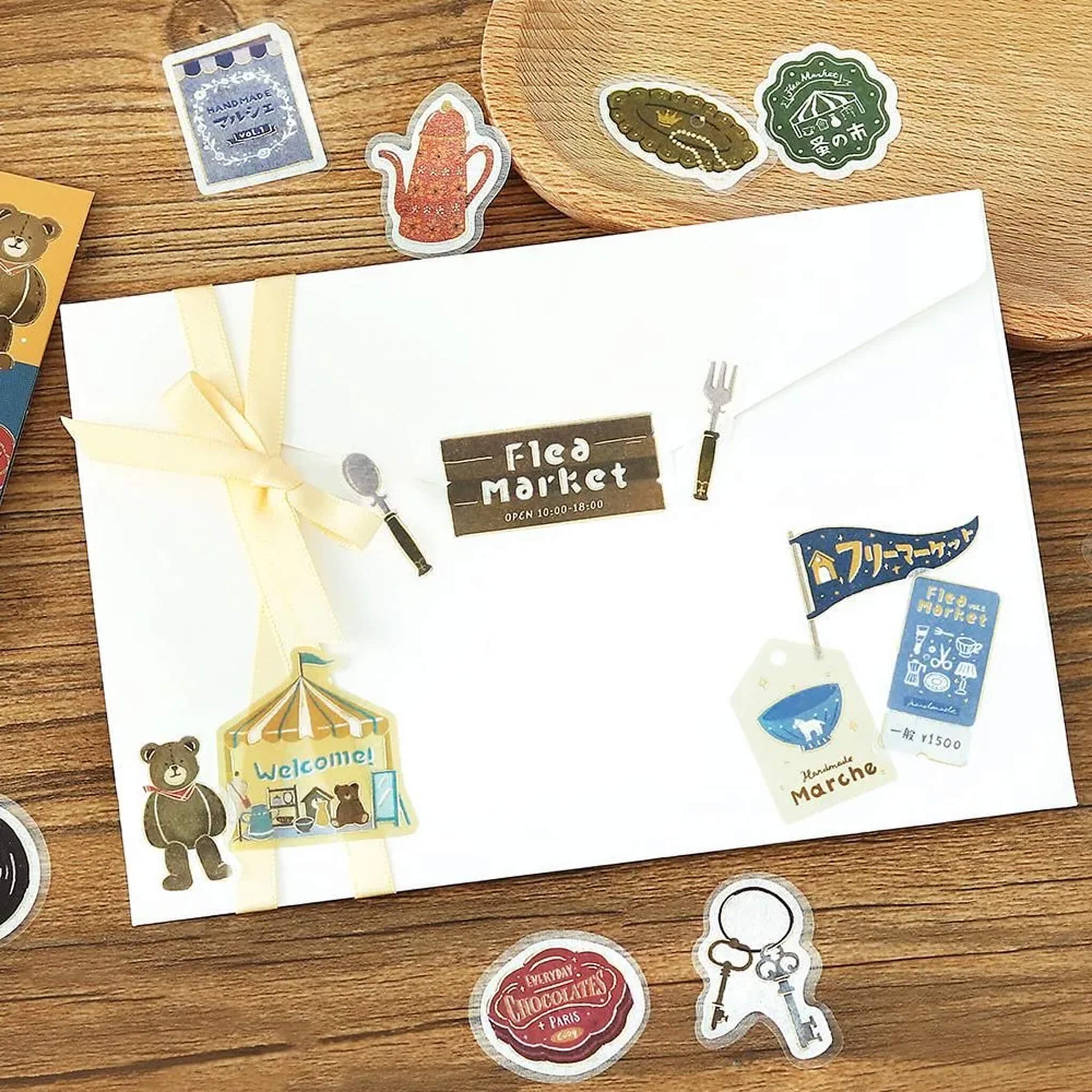 BGM Foil Flake Sticker Retro Sansaku - Flea Market - Flake Stickers