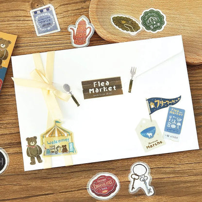 BGM Foil Flake Sticker Retro Sansaku - Flea Market - Flake Stickers