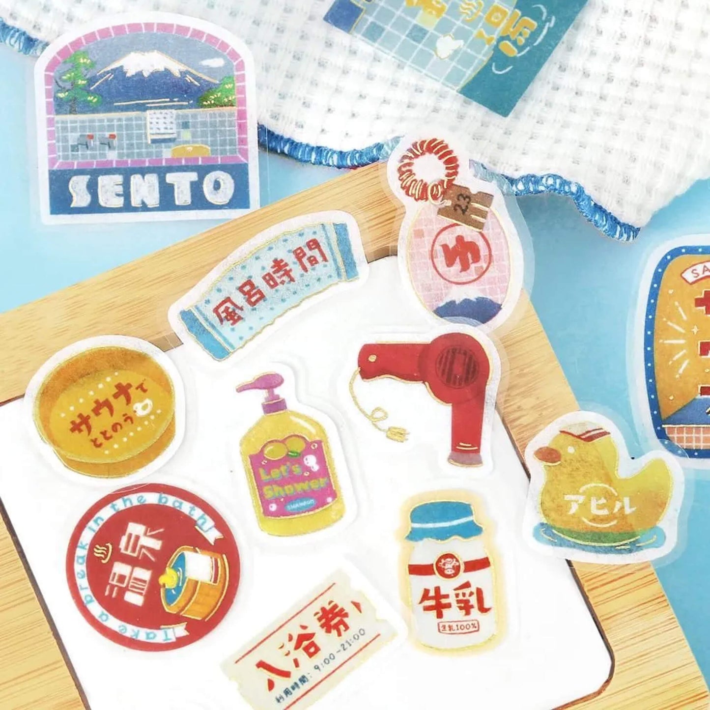 BGM Foil Flake Sticker Retro Sansaku - Sento - Flake Stickers