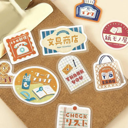 BGM Foil Flake Sticker Retro Sansaku - Stationery Shop - Flake Stickers