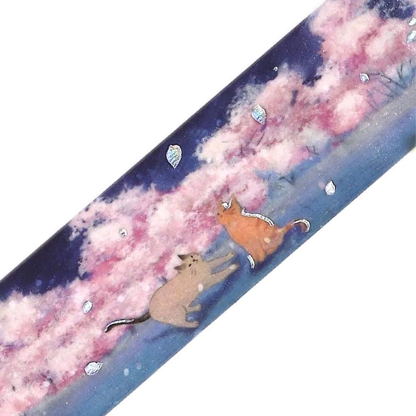 BGM Foil Washi Tape 2026 Sakura Limited - Cats and Hanakari [20mm Width] - Washi Tapes