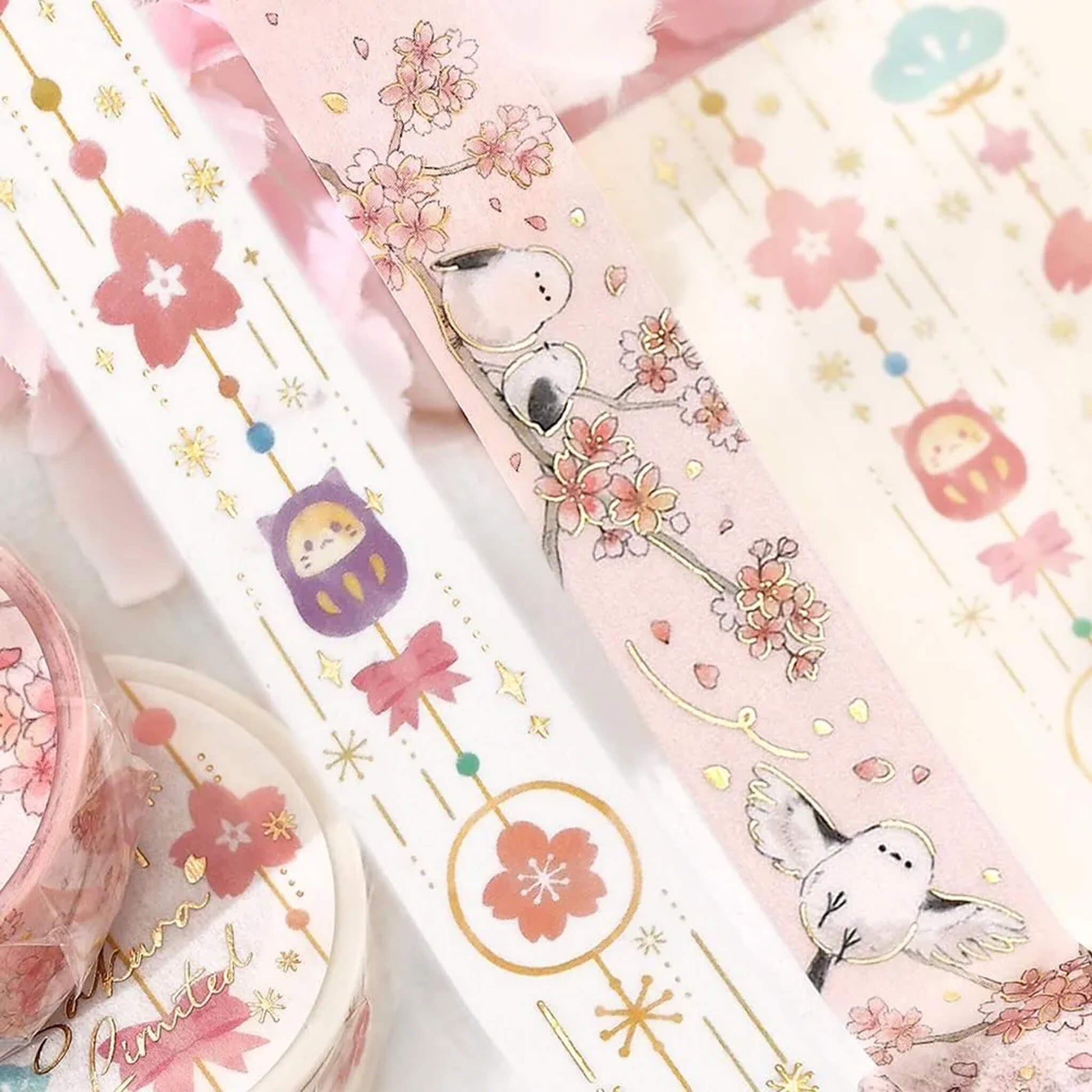 BGM Foil Washi Tape 2026 Sakura Limited - Sakura Decorations [15mm Width] - Washi Tapes