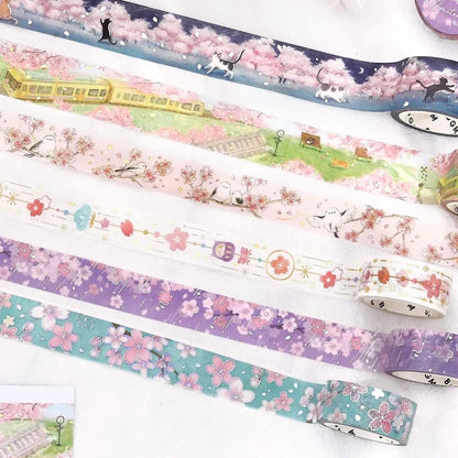 BGM Foil Washi Tape 2026 Sakura Limited - Sakura Time [15mm Width] - Washi Tapes
