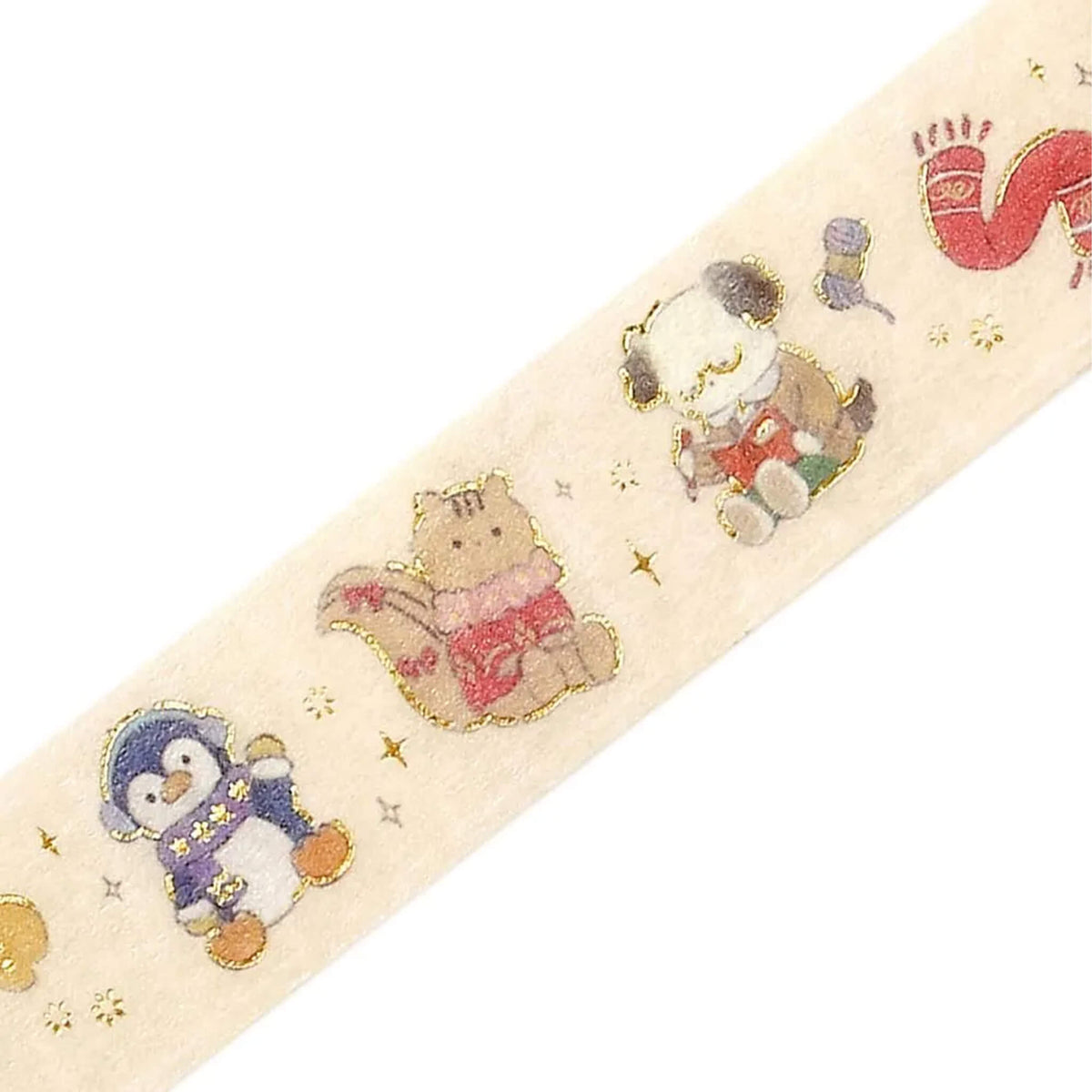 BGM Foil Washi Tape 2026 Winter Limited - Animals Getting Ready for Winter - Washi Tapes