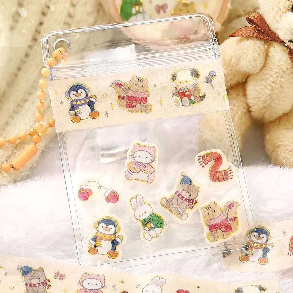 BGM Foil Washi Tape 2026 Winter Limited - Animals Getting Ready for Winter - Washi Tapes