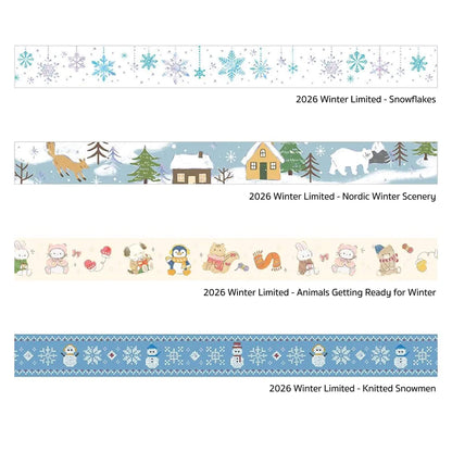 BGM Foil Washi Tape 2026 Winter Limited - Café à la Mode - Washi Tapes