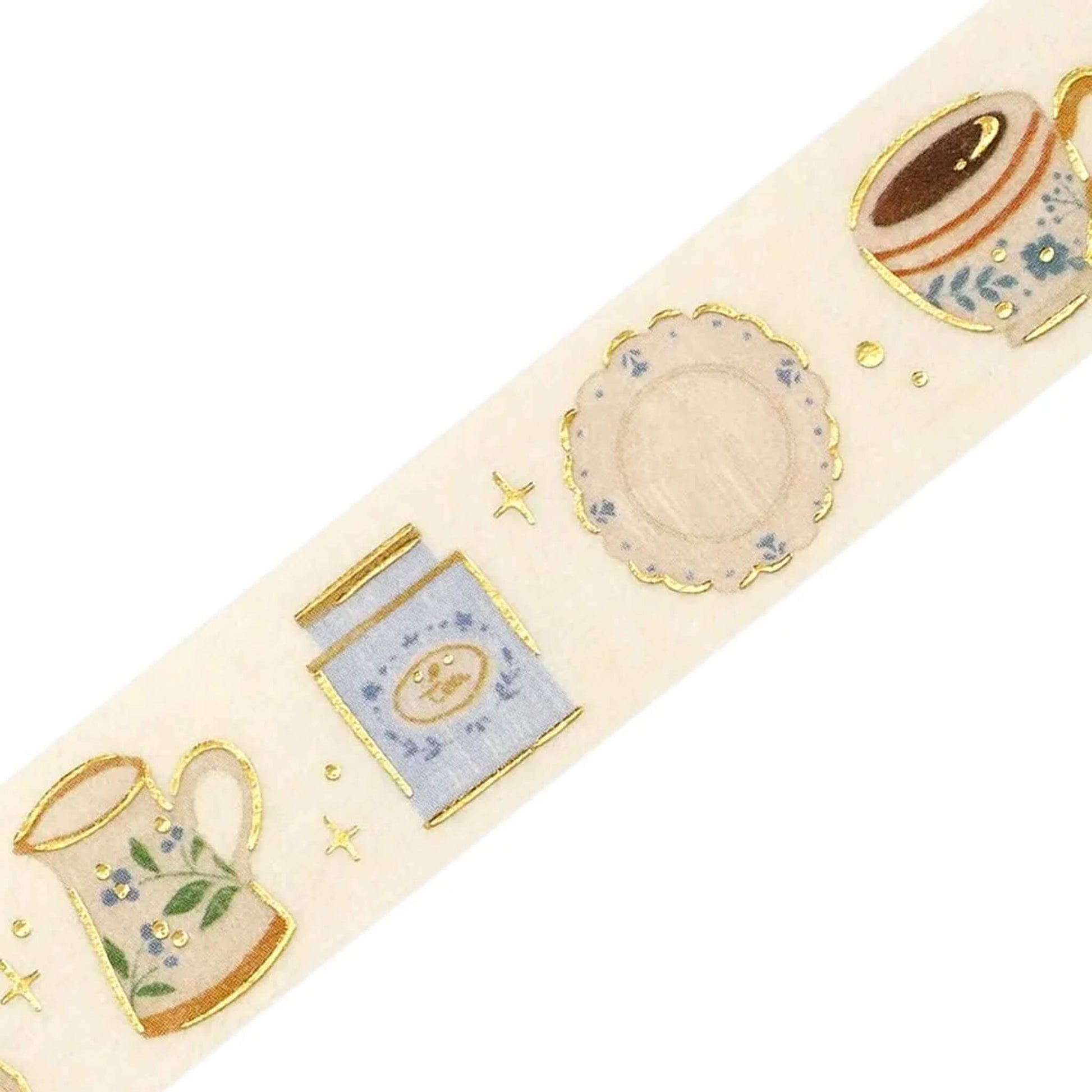 BGM Foil Washi Tape - Afternoon Tea Set - Washi Tapes