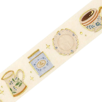 BGM Foil Washi Tape - Afternoon Tea Set - Washi Tapes
