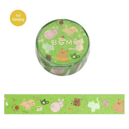 BGM Foil Washi Tape - Animal Carnival - Washi Tapes