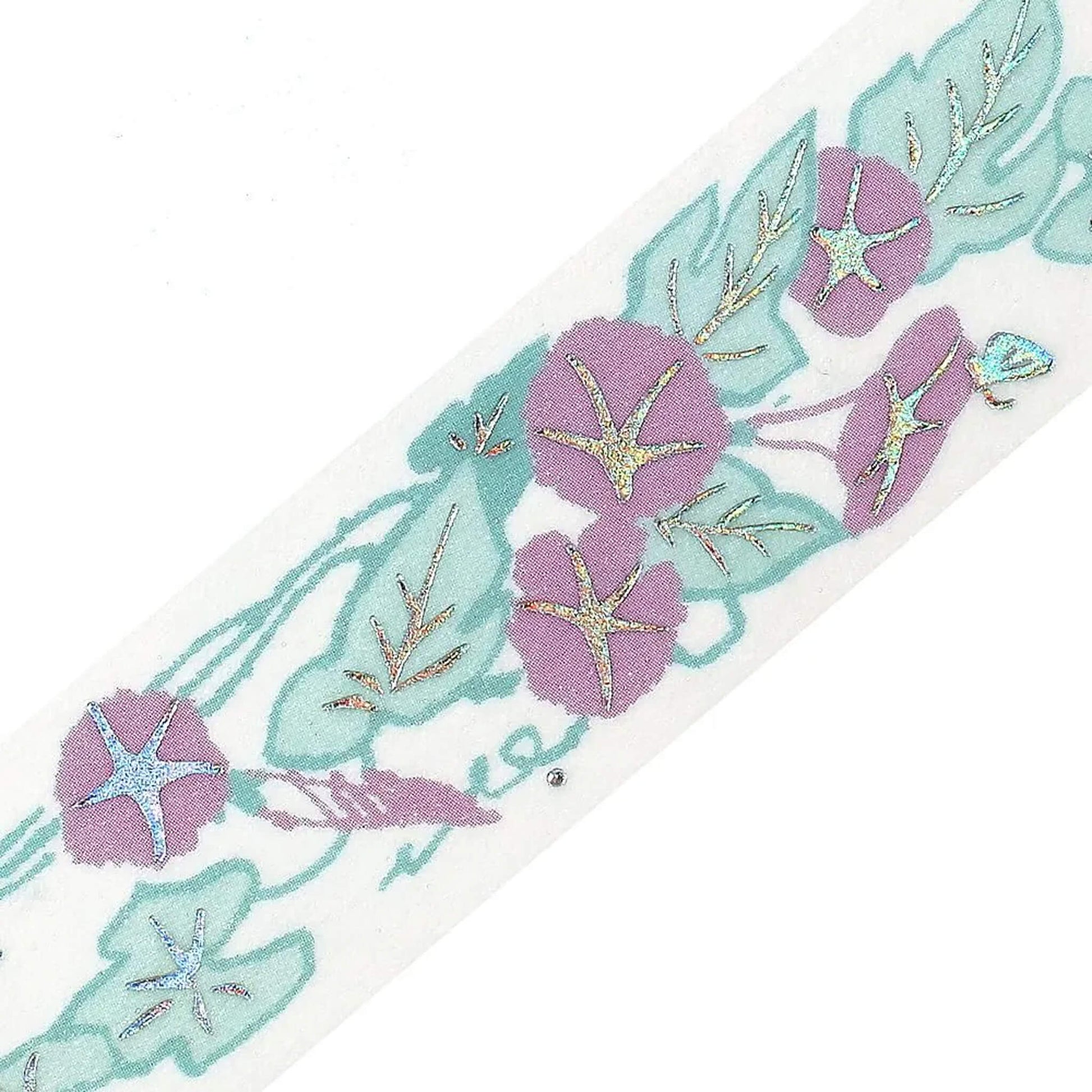 BGM Foil Washi Tape Botanical Notes - Morning Glory - Washi Tapes