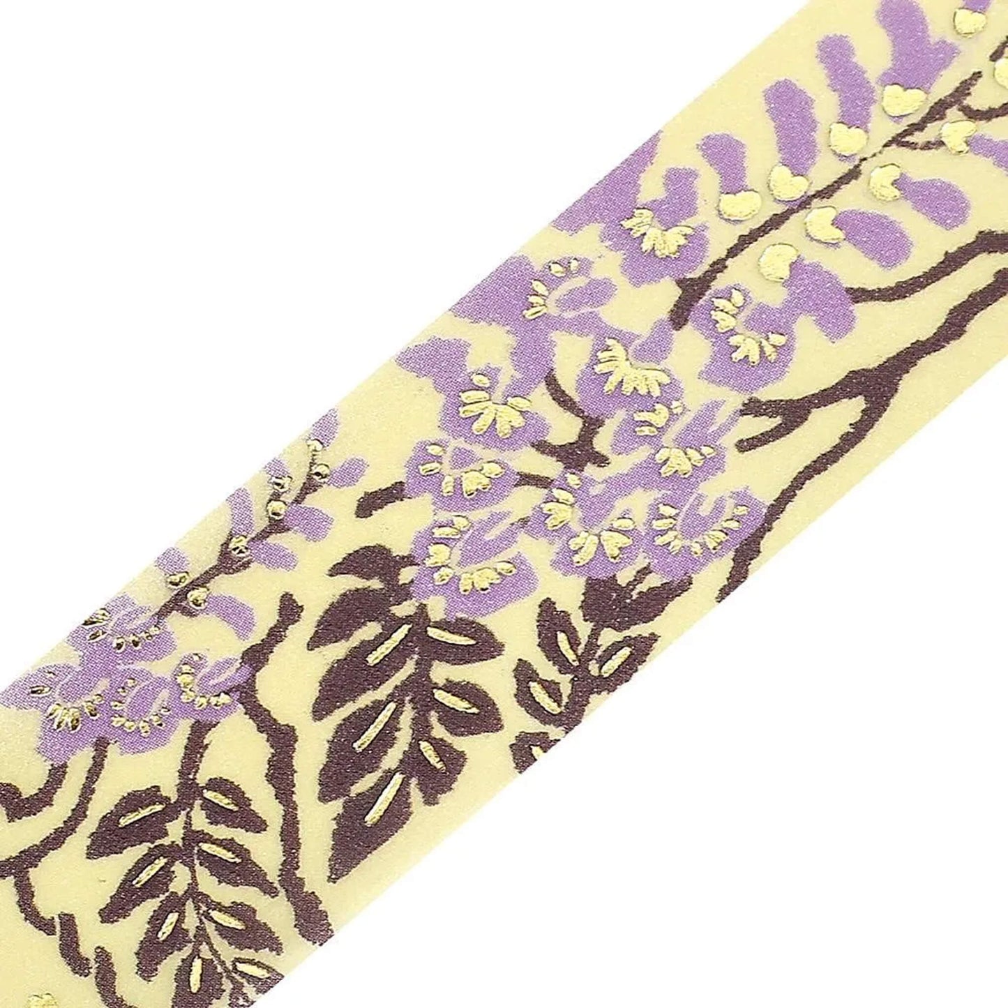 BGM Foil Washi Tape Botanical Notes - Wisteria - Washi Tapes