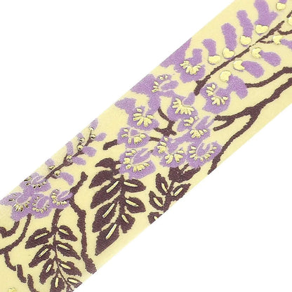 BGM Foil Washi Tape Botanical Notes - Wisteria - Washi Tapes