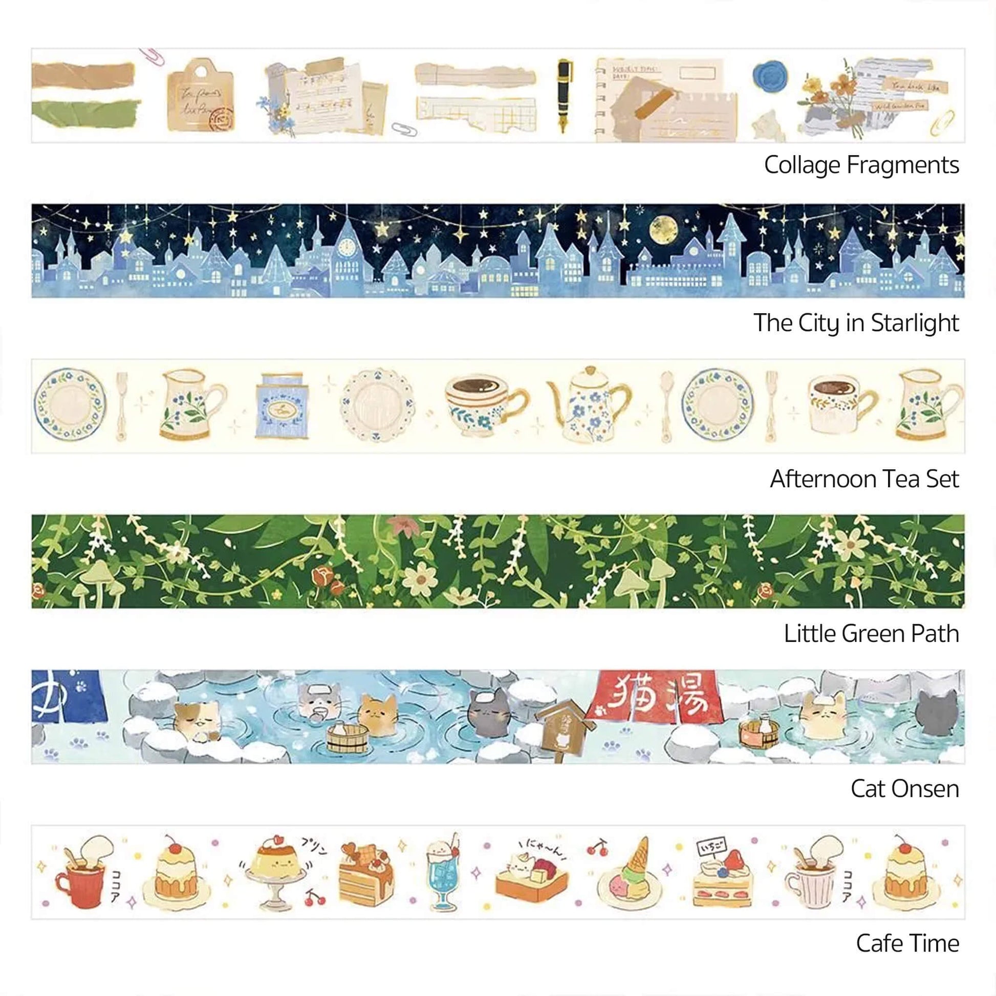 BGM Foil Washi Tape - Cafe Time - Washi Tapes