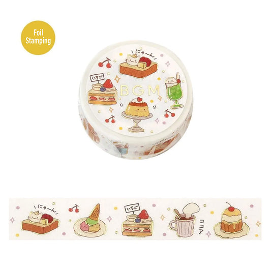 BGM Foil Washi Tape - Cafe Time - Washi Tapes