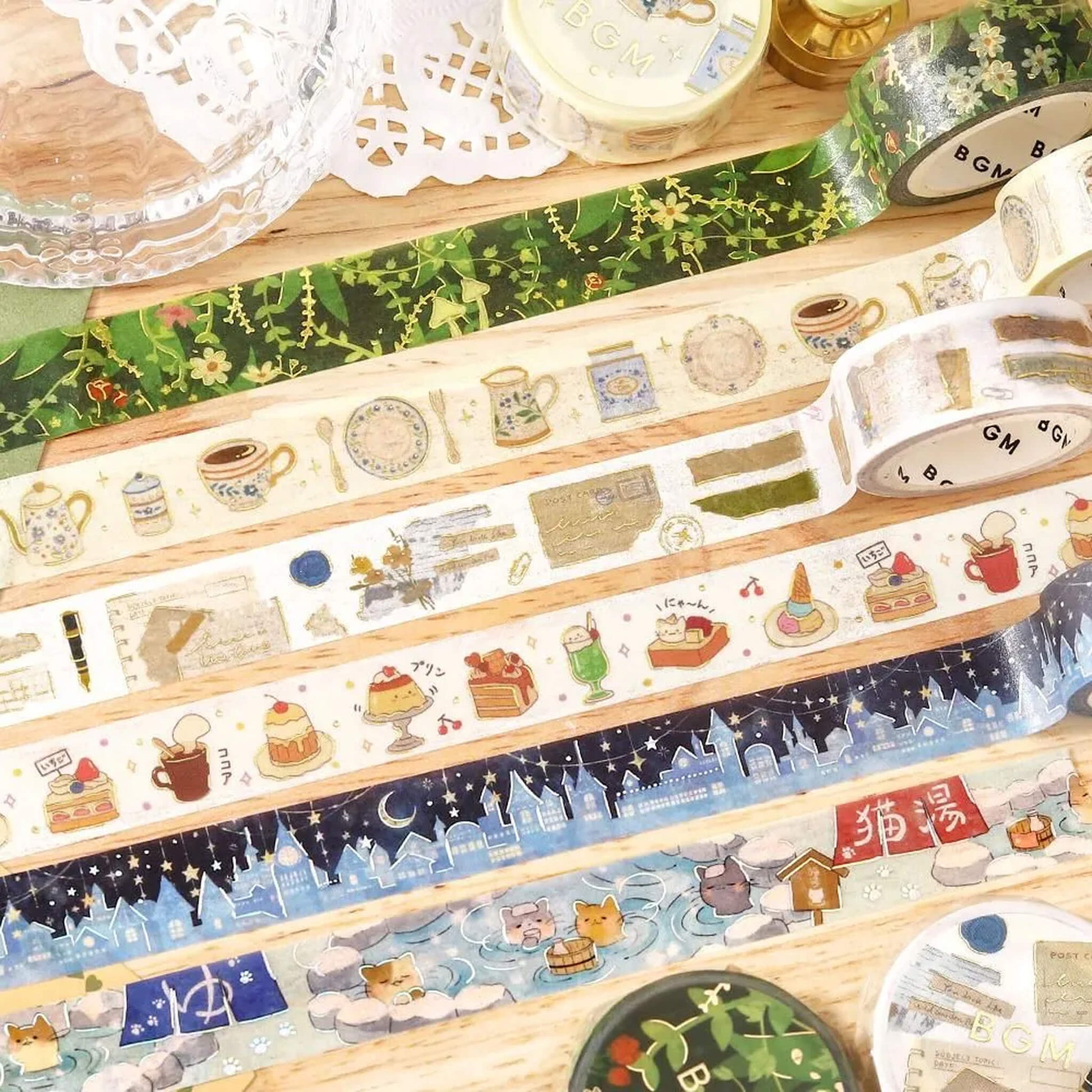 BGM Foil Washi Tape - Cafe Time - Washi Tapes