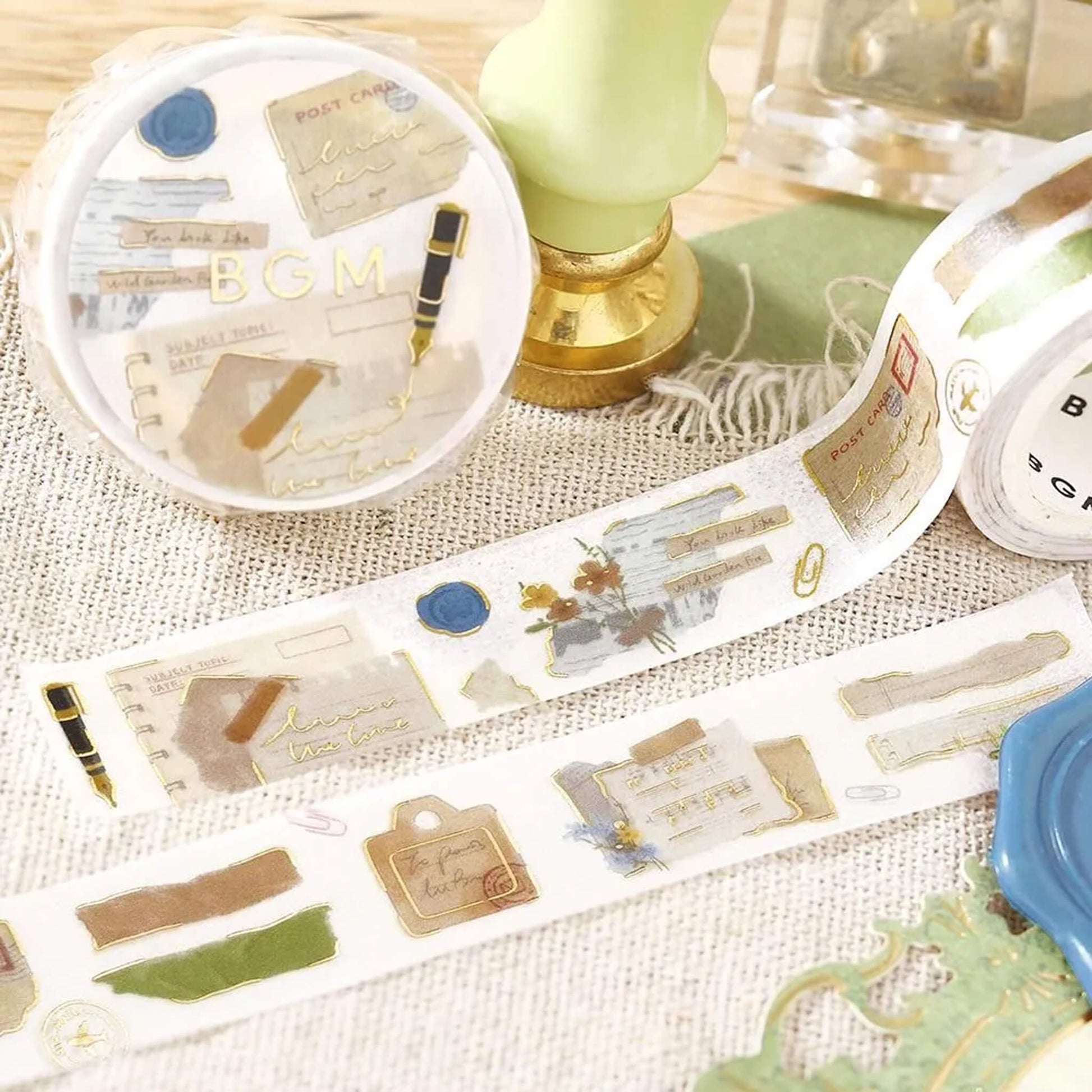 BGM Foil Washi Tape - Collage Fragments - Washi Tapes