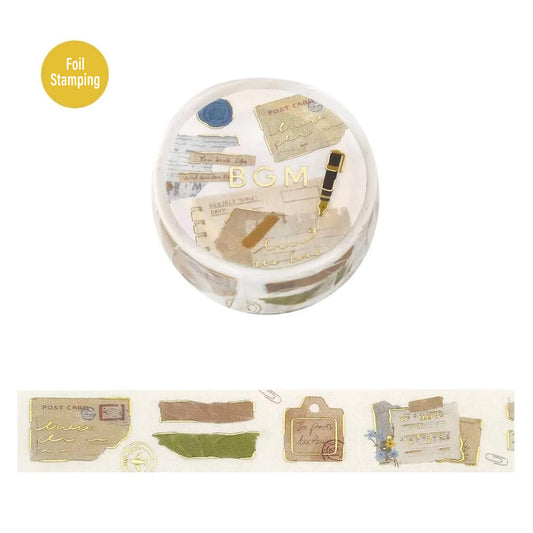 BGM Foil Washi Tape - Collage Fragments - Washi Tapes